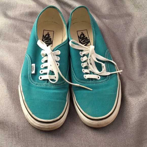 teal vans mens